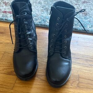 Eric Michael Black Lace-Up Boots size 39